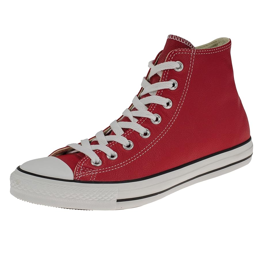 rhytom4⭐︎ Converse Adult Chuck Taylor Leather HI Red 4 Unisex : Amazon